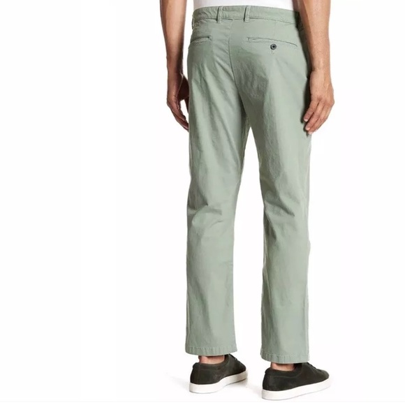 Slim Fit “Paddington” Hedge Green Men’s Chinos NEW - Picture 2 of 2